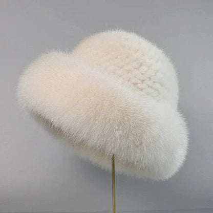 Nivara - Elegante Sombrero Fabricado Con Piel De Visón Natural