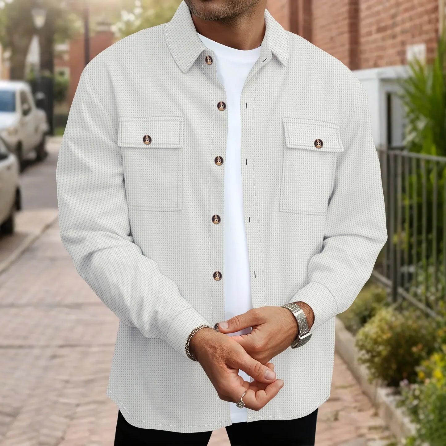SveaKurd – Camisa de hombre en pana suave