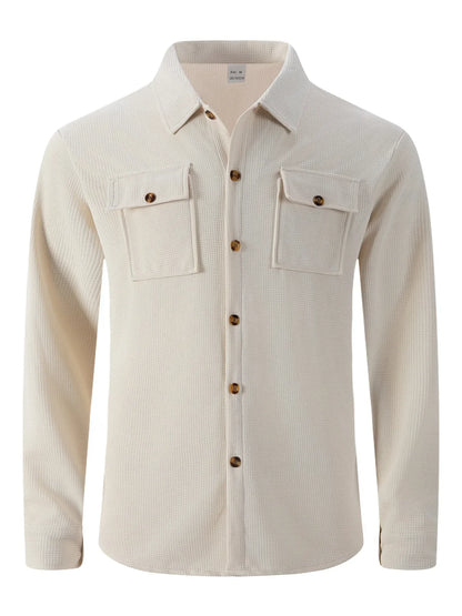 SveaKurd – Camisa de hombre en pana suave