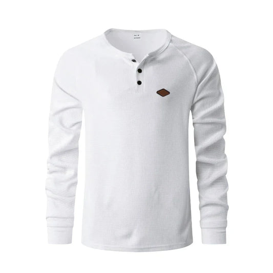 Leonar | Gestructureerde en elegante Henley voor heren