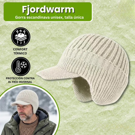 Fjordwarm – Bonnet d'hiver scandinave avec protège-oreilles (unisexe, taille unique)