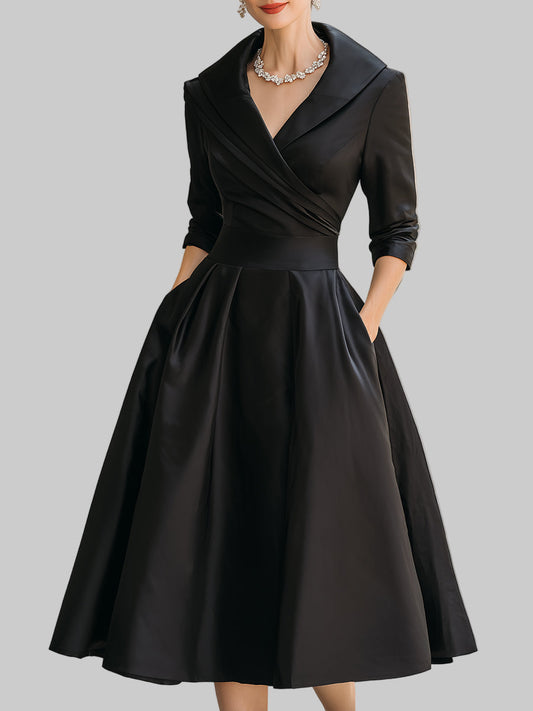 Noelia | Robe Midi en Satin