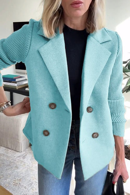 Kittiya - Elegante Blazer De Punto Con Manga Larga