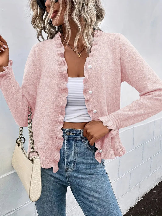 Hanifa - Cardigan en maille élégant avec boutons