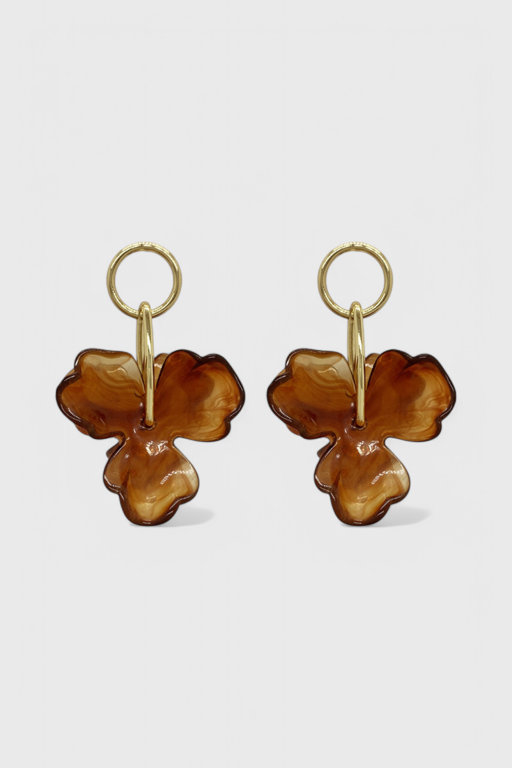 Boucles d'oreilles pendantes Fleur
