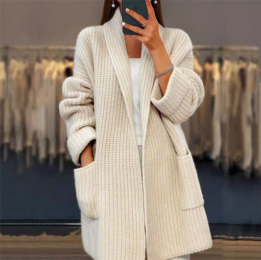 Kiandra - Gilet en maille de laine avec poches