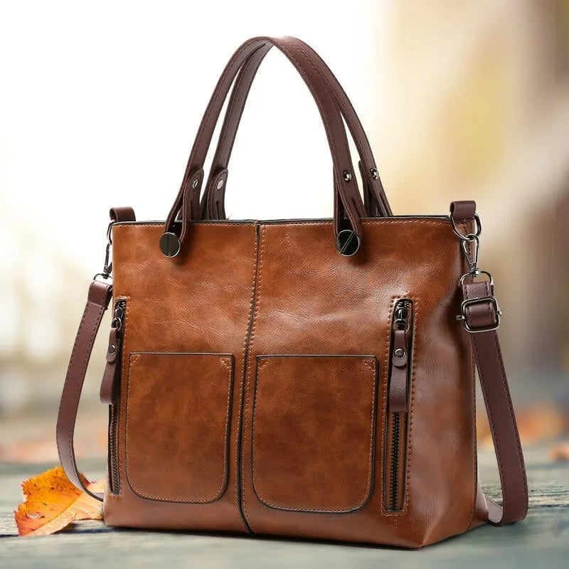 Britney - Elegante Leren Schoudertas