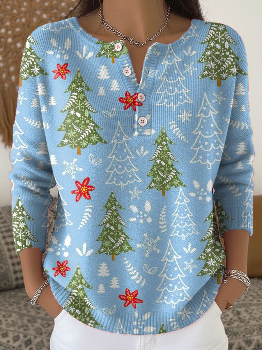 Sofía | Pull de Noël boutonné