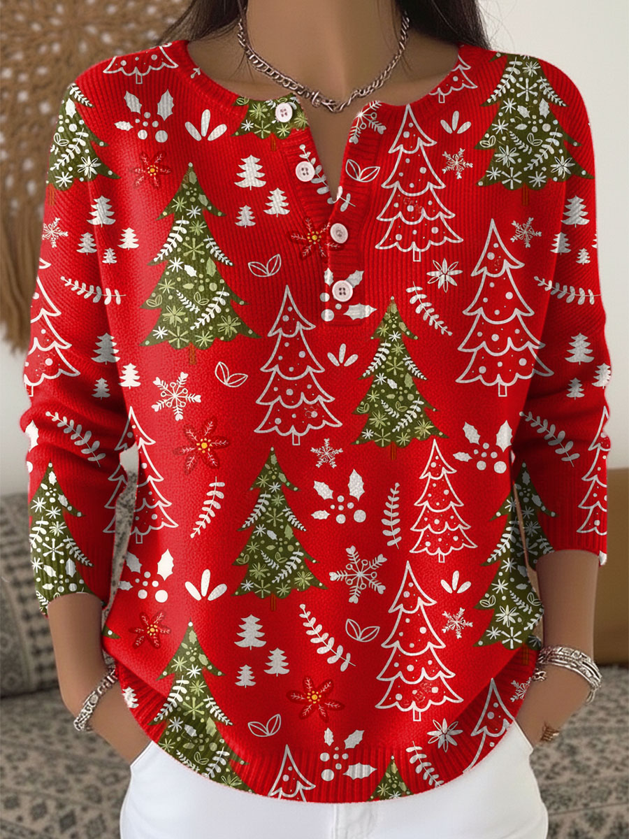Sofía | Pull de Noël boutonné