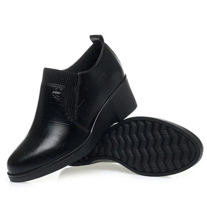 Switolina - Zapatos De Cuña De Piel a La Moda