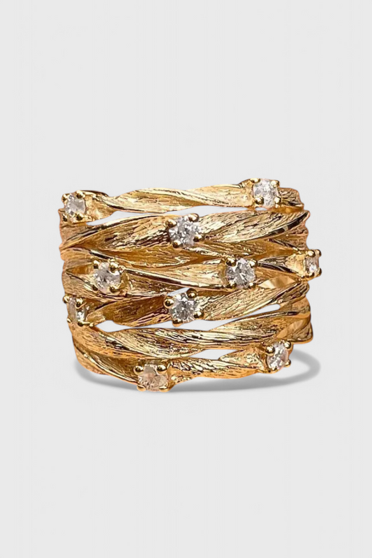 Bague en or vintage au charme intemporel