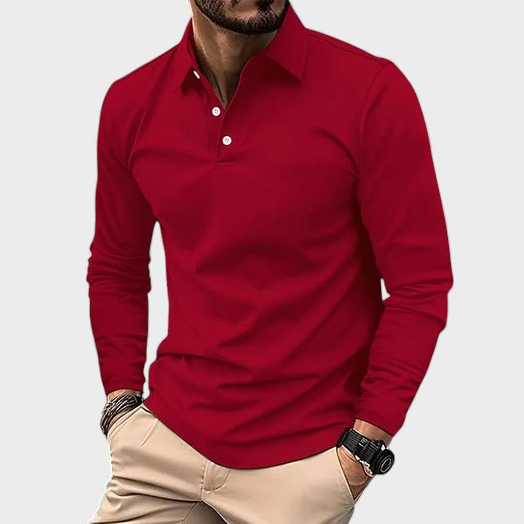 Guillermo™ | Polo décontracté à manches longues