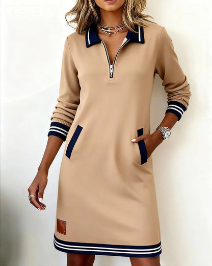 Catalina | Robe en Coton à Manches Longues