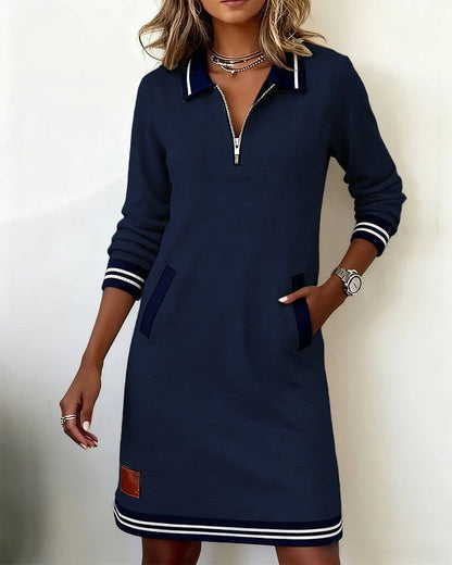 Catalina | Robe en Coton à Manches Longues