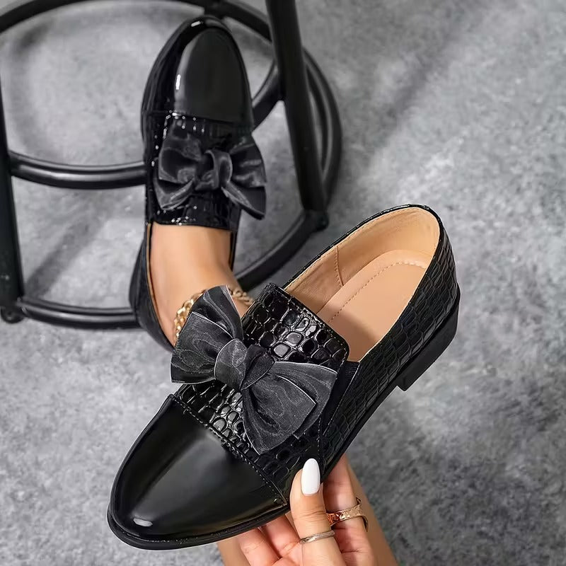 Nalira - Mocasines Ortopédicos De Cuero Con Lazo