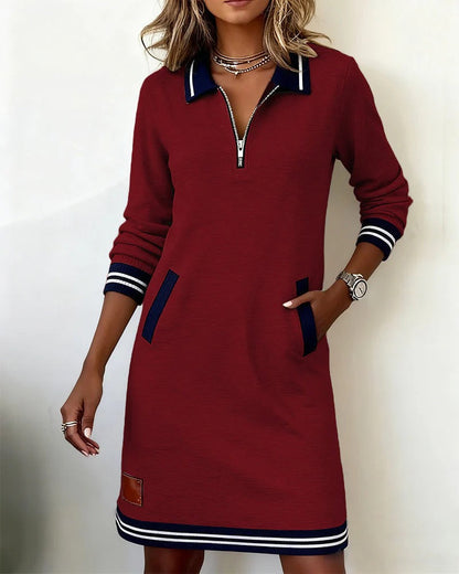 Catalina | Robe en Coton à Manches Longues