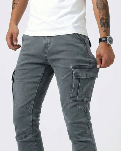 Pantalon cargo élastique