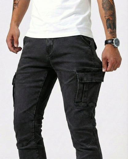 Pantalon cargo élastique