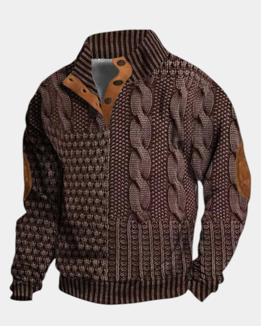 Sergio | Pull en maille imprimé
