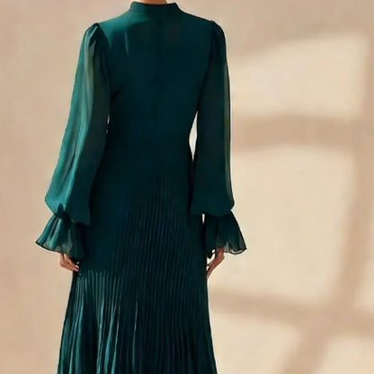 Helena - Robe midi plissée