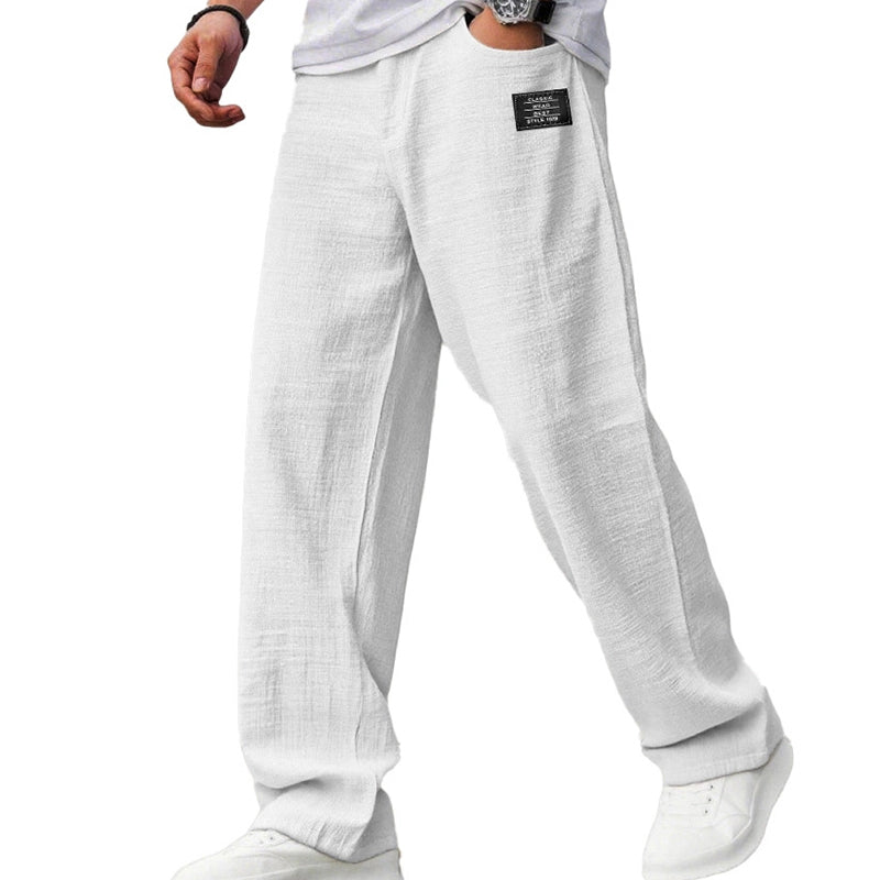 Pantalon léger à coupe droite