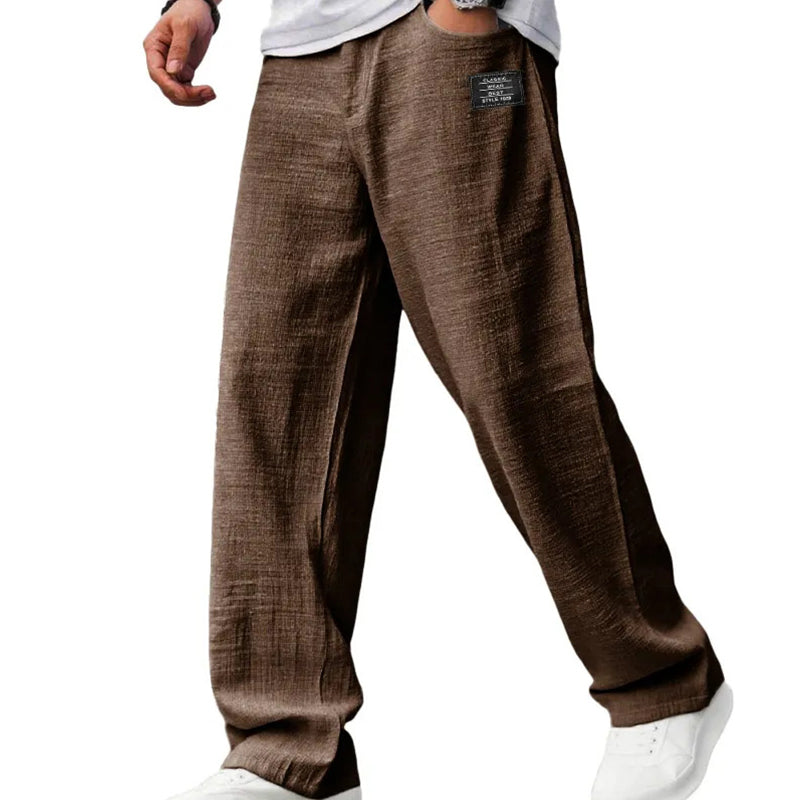 Pantalon léger à coupe droite