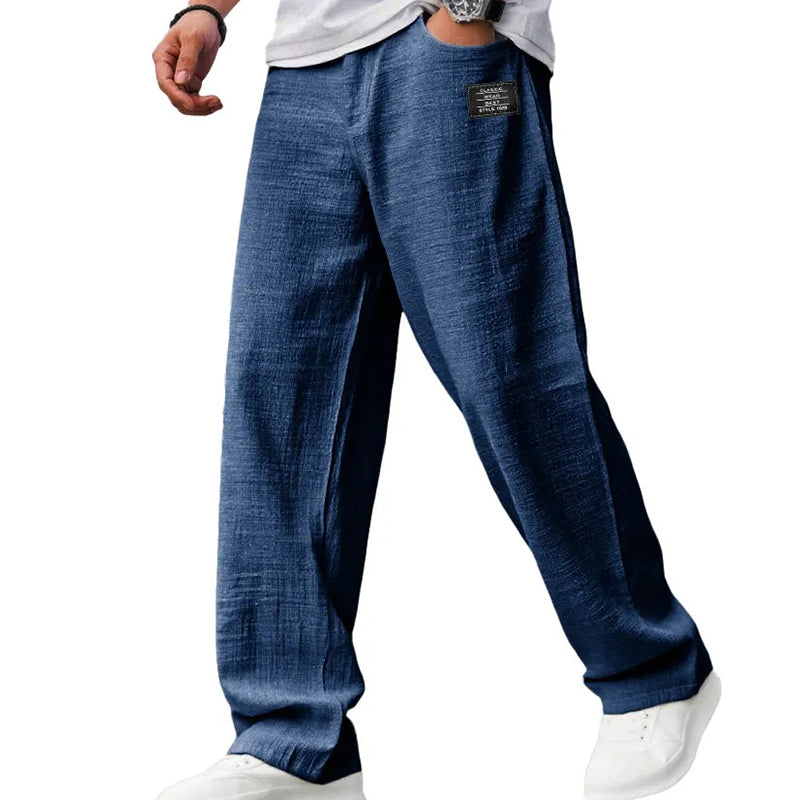 Pantalon léger à coupe droite